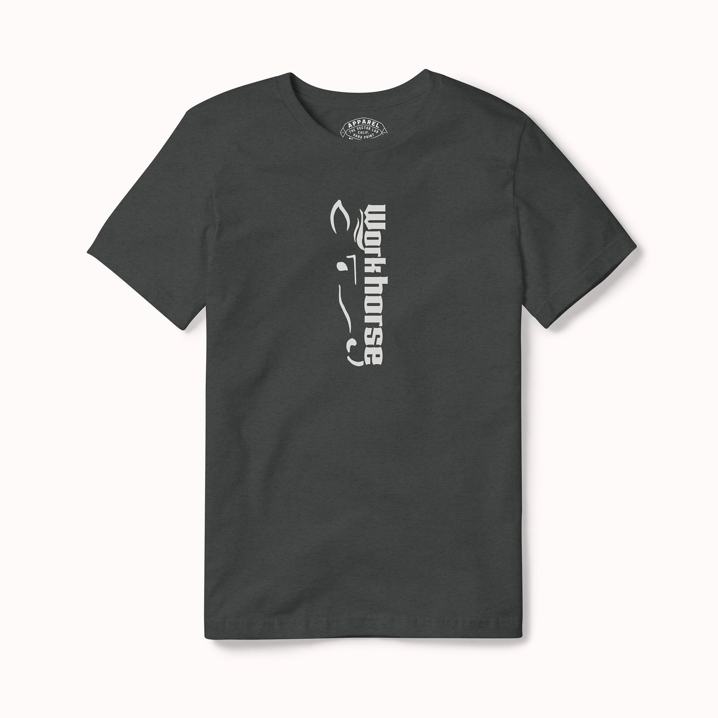 Workhorse Pits Vertical Logo Tee Dark Gray