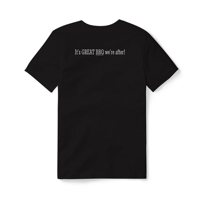 "It's Great BBQ We're After" Back Logo Tee