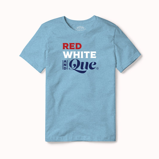 Red, White & Que Tee