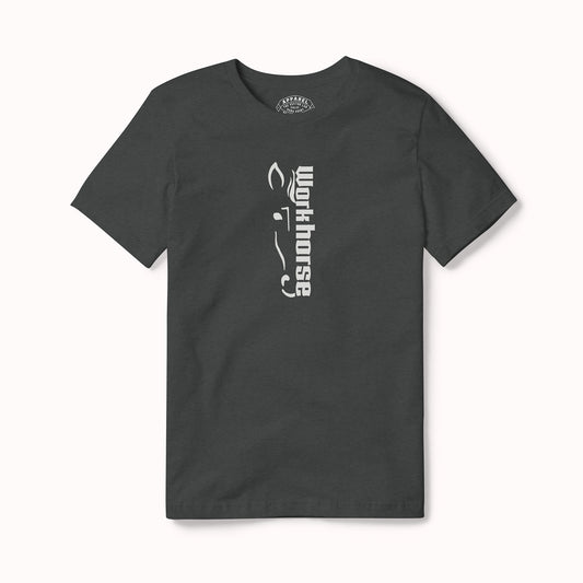 Workhorse Pits Vertical Logo Tee Dark Gray